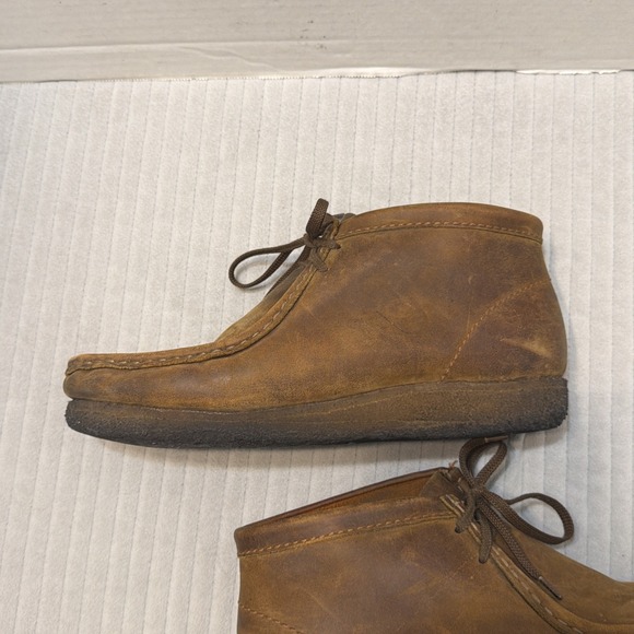 Clark\'s Originals Wallabee Men Sz 9M Leather Chukka Boots Brown main image 7